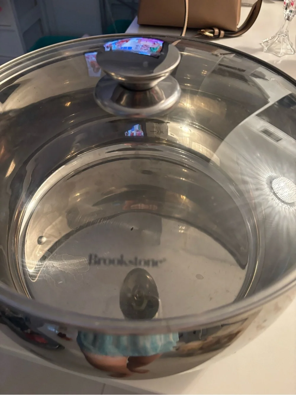 Stainless Steel Covered Stockpot - Silver 11 quart